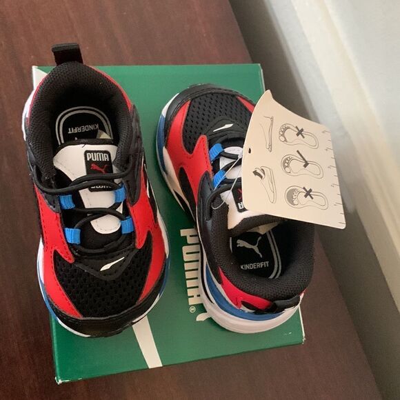 Puma RS-fast  easy on leather baby  running sneaker size 4c new - Picture 9 of 13